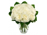 White Elegance - 12 Stems Vase
